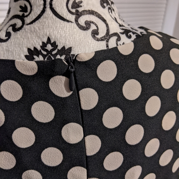 🔥3/$30🔥H&M Polka dot shift dress - sz 4 - Picture 4 of 8